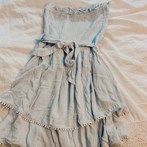 light blue romper
